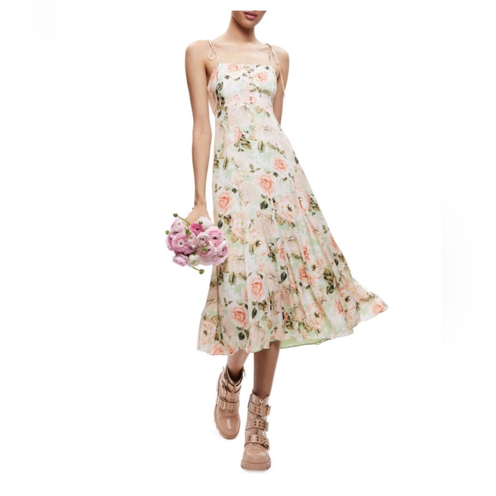 Alice + Olivia Lorelle Floral-print Dress (6)